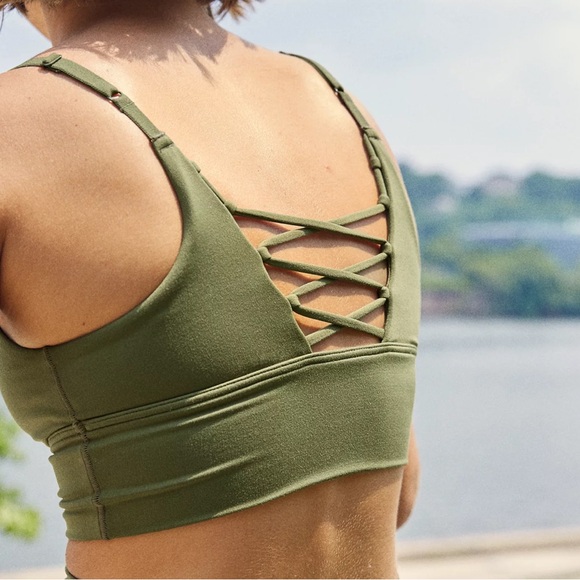 aerie Other - OFFLINE by Aerie Granola Groove Real Me Lace Up Back Sports Bra